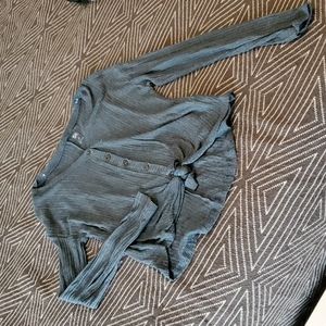 Cropped Long Sleeve Top